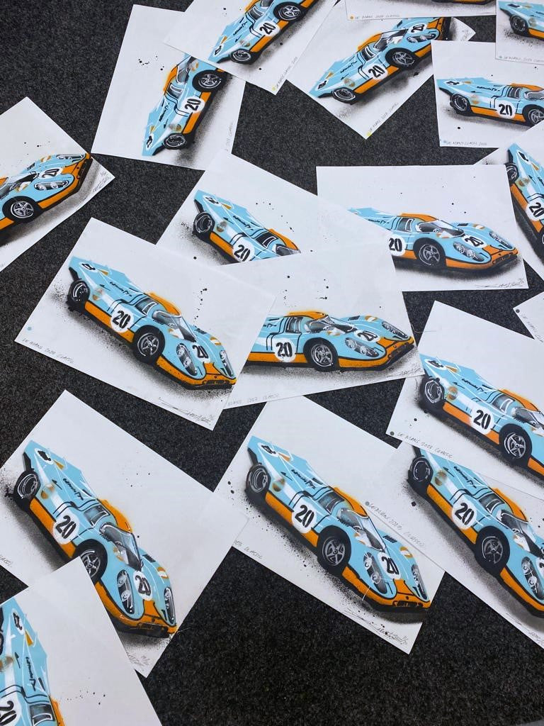 Limited Edition 917 Porsche Le Mans Car Stencil