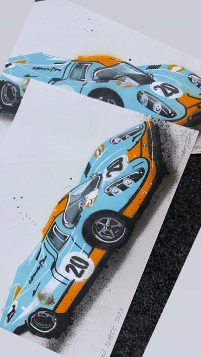 Limited Edition 917 Porsche Le Mans Car Stencil