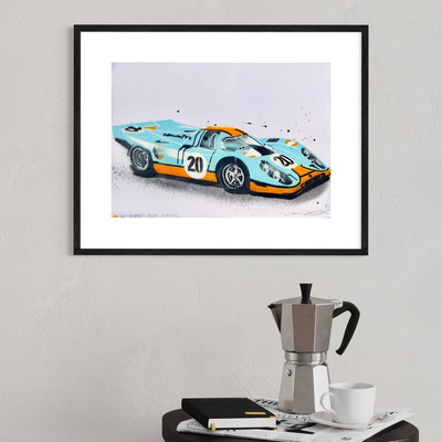 Limited Edition 917 Porsche Le Mans Car Stencil