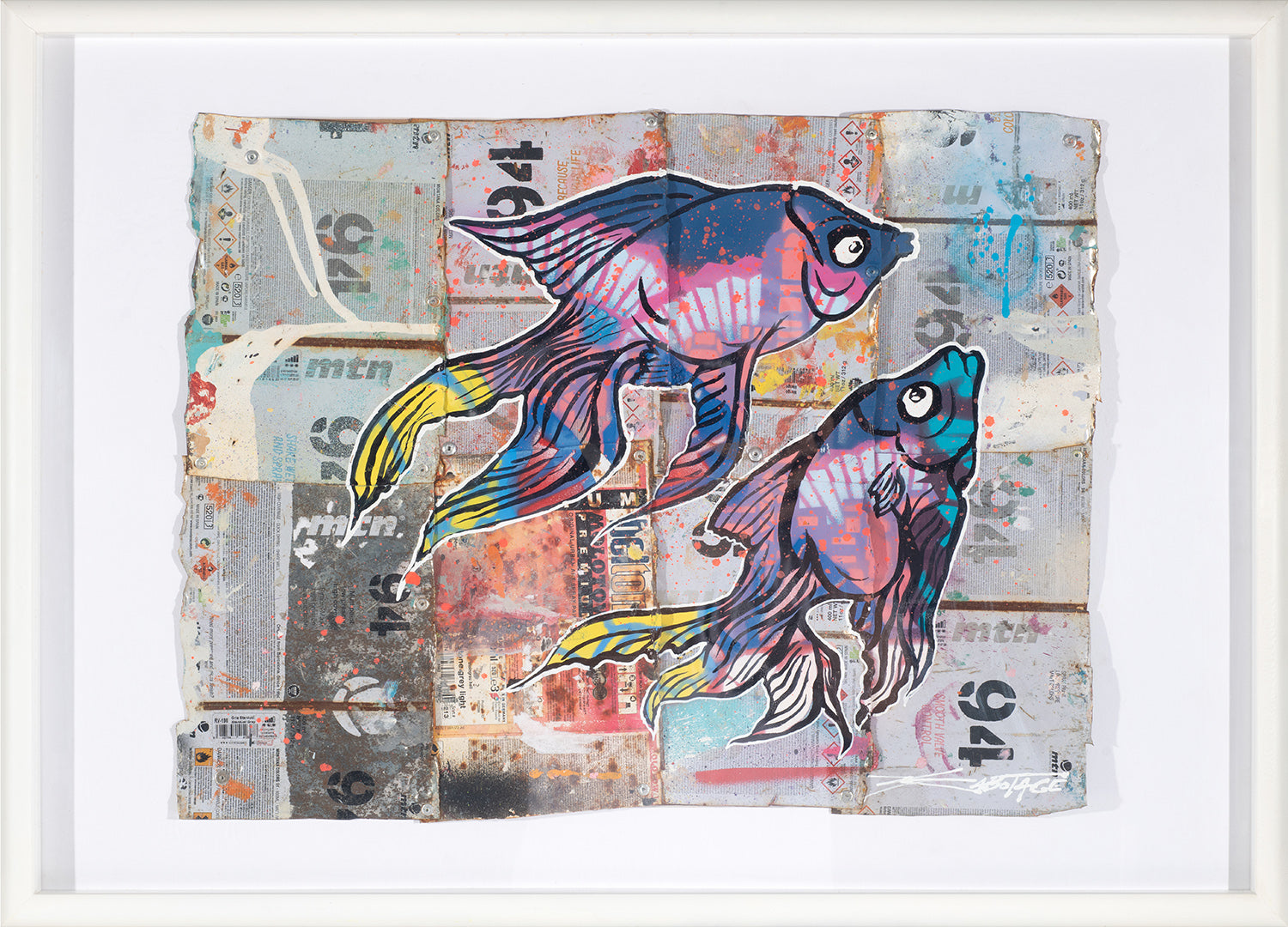 Fish Tourists - Can Can - 2019 - Spray Paint Original Artwork by Szabotage