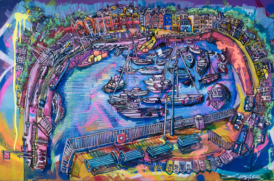 Paignton Harbour - Giclee Print