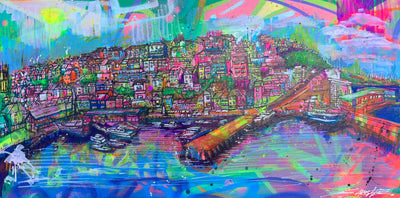 Brixham Harbour Printed Canvas