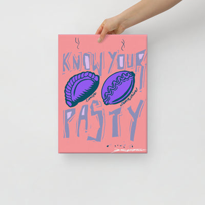 Know your Pasty - Pink - Canvas Print