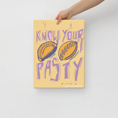 Know your Pasty - Cream - Canvas Print