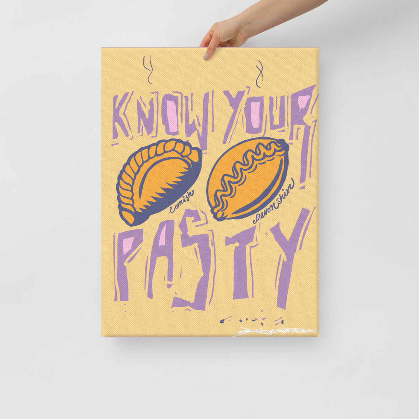 Know your Pasty - Cream - Canvas Print