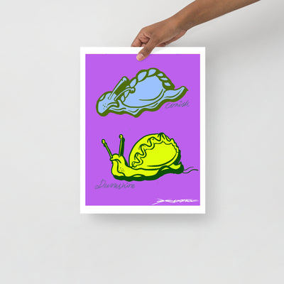 Pasty Snail - Digital Print - Crimped Quims Limited Collection