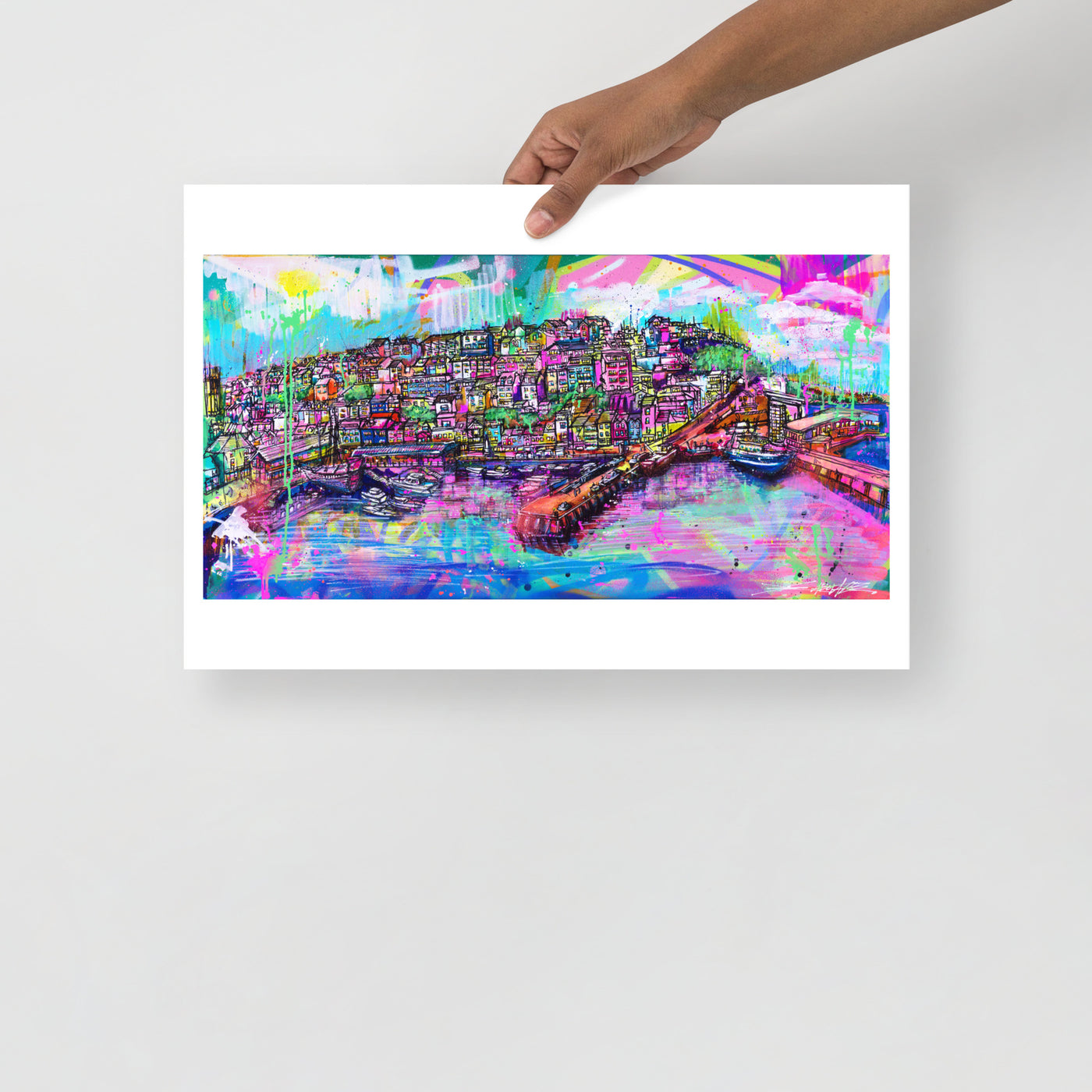 Brixham Harbour Giclee Print