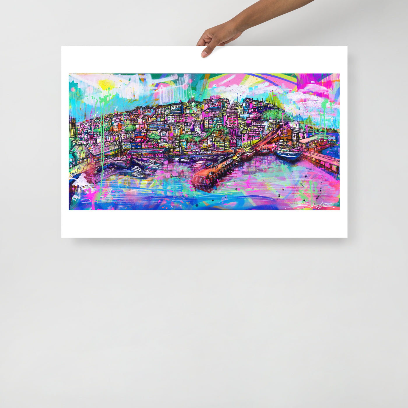 Brixham Harbour Giclee Print