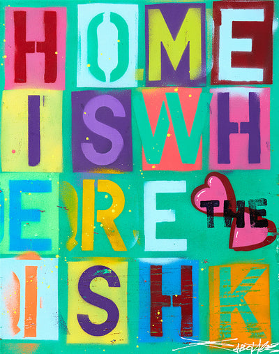 Home Is Where The Heart Is HK - Canvas Original