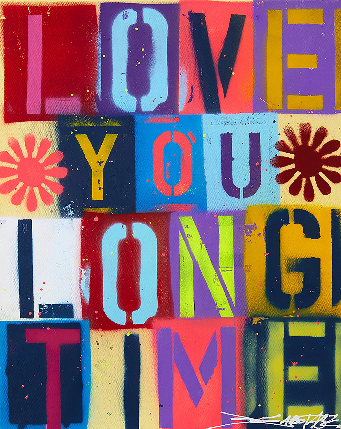 Love You Long Time - Canvas Original