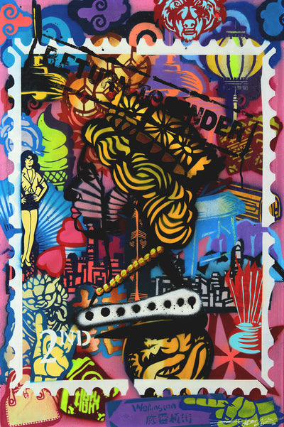 Return to Sender Pink Stamp - Poster Print