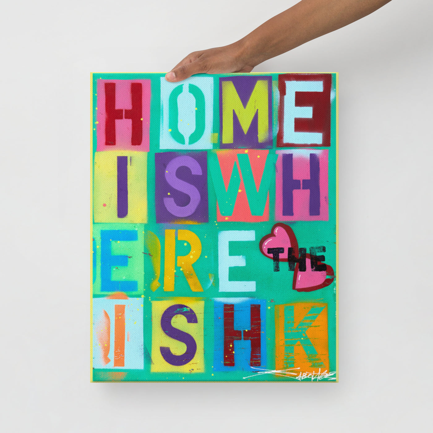 Home Is Where The Heart Is HK - Canvas Print