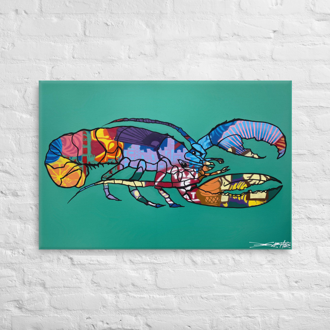 The Lobster of Lobster Bay - Canvas Print Large