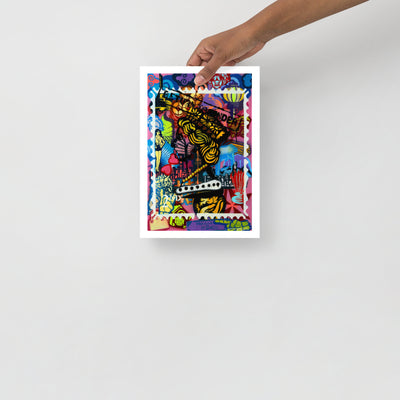 Return to Sender Pink Stamp - Poster Print