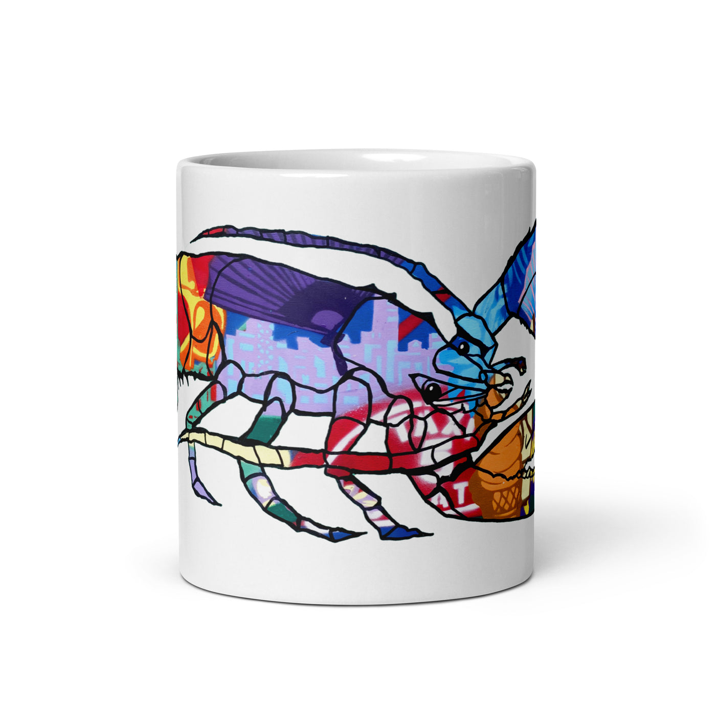 Lobster White glossy mug