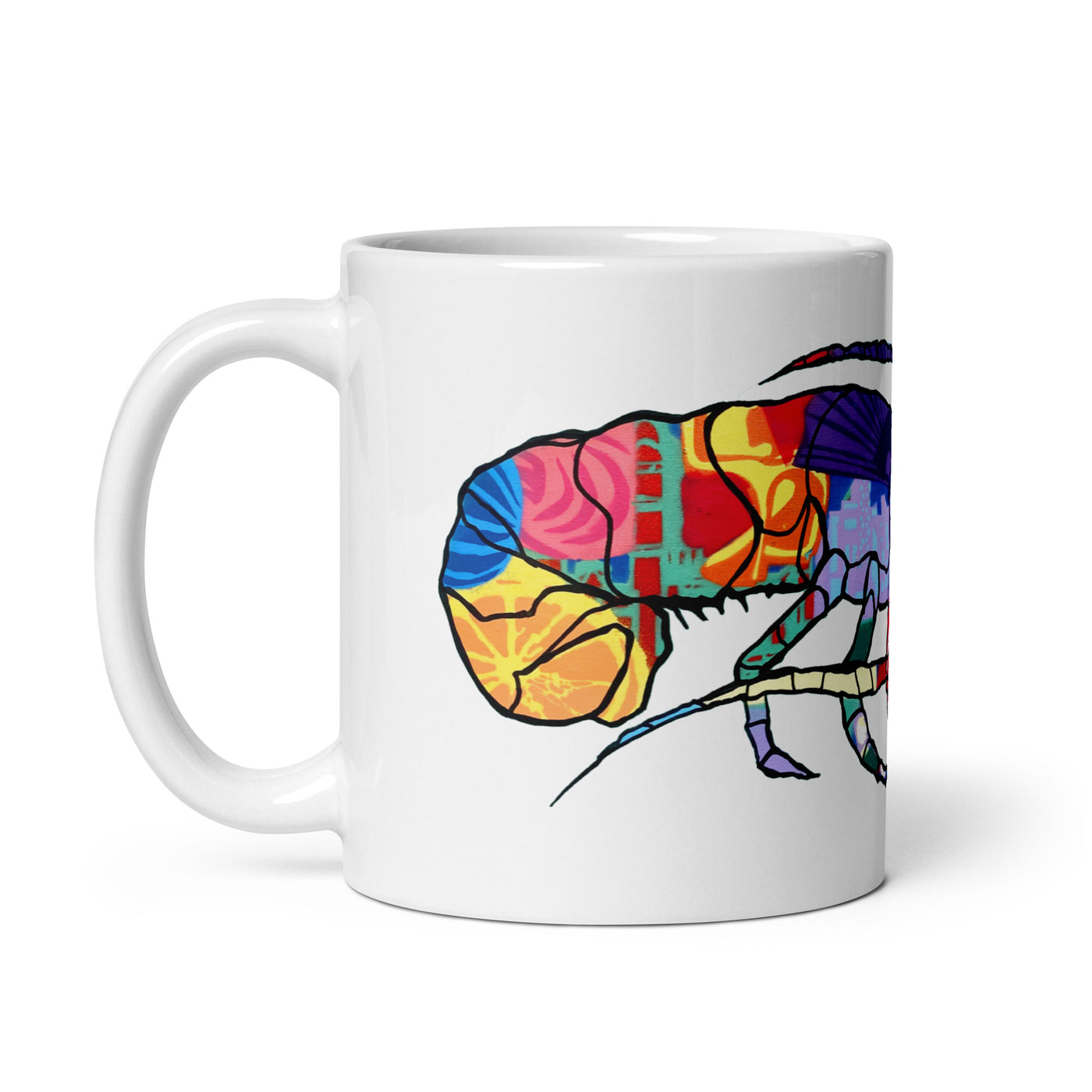 Lobster White glossy mug